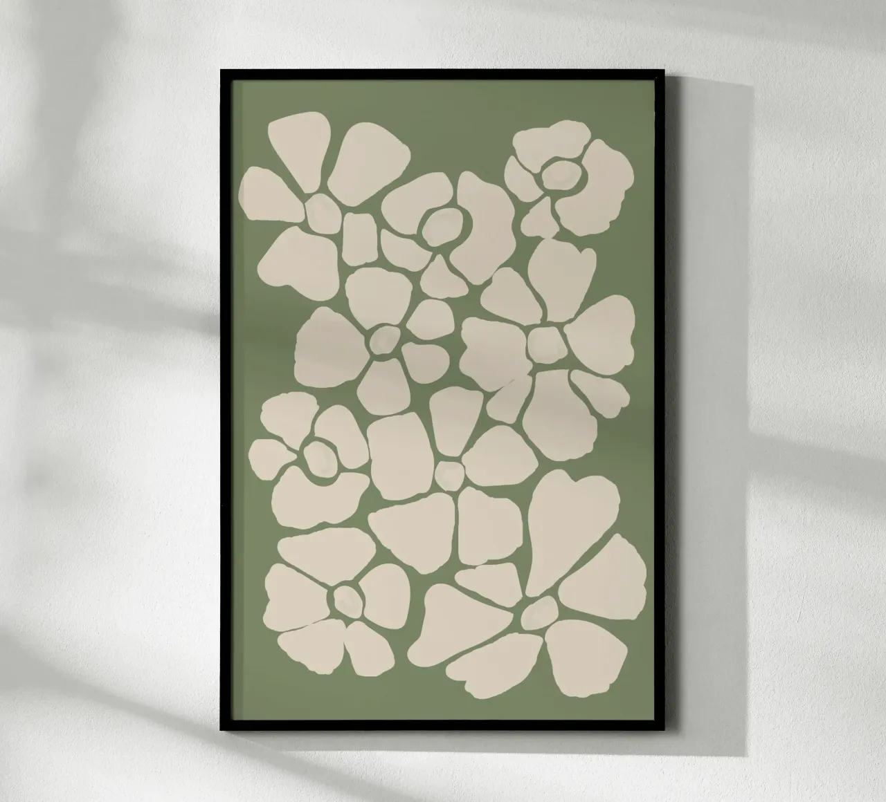 Floreale astratto verde salvia poster da Melloi Art Print