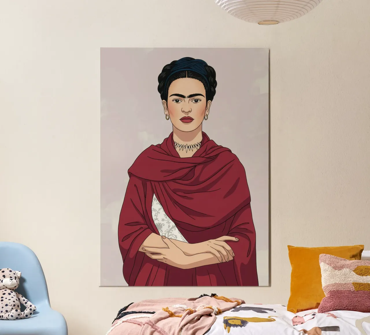 Frida Kahlo Pop Portrait poster da Attaboy Dsgn