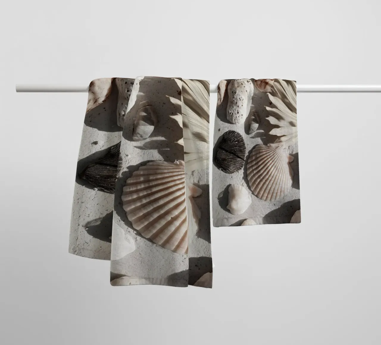 Shell Stories No 02 asciugamano da bagno da treechild