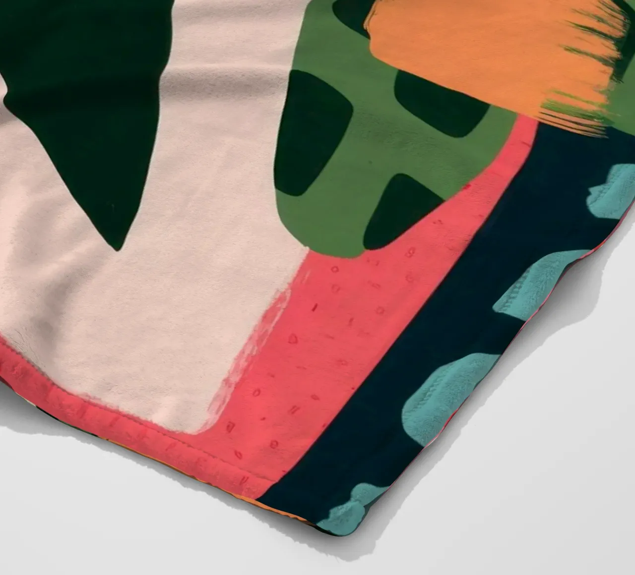 Scontro tra foglie astratte coperta in pile da Frame Aura
