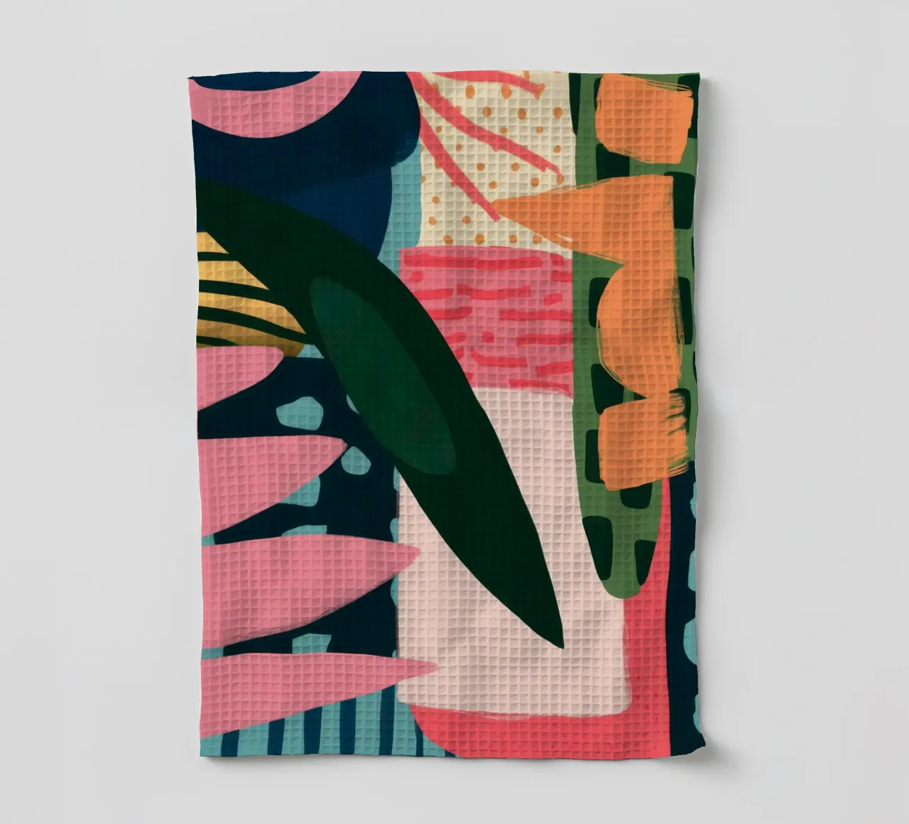 Feuilles abstraites en conflit torchon de Frame Aura