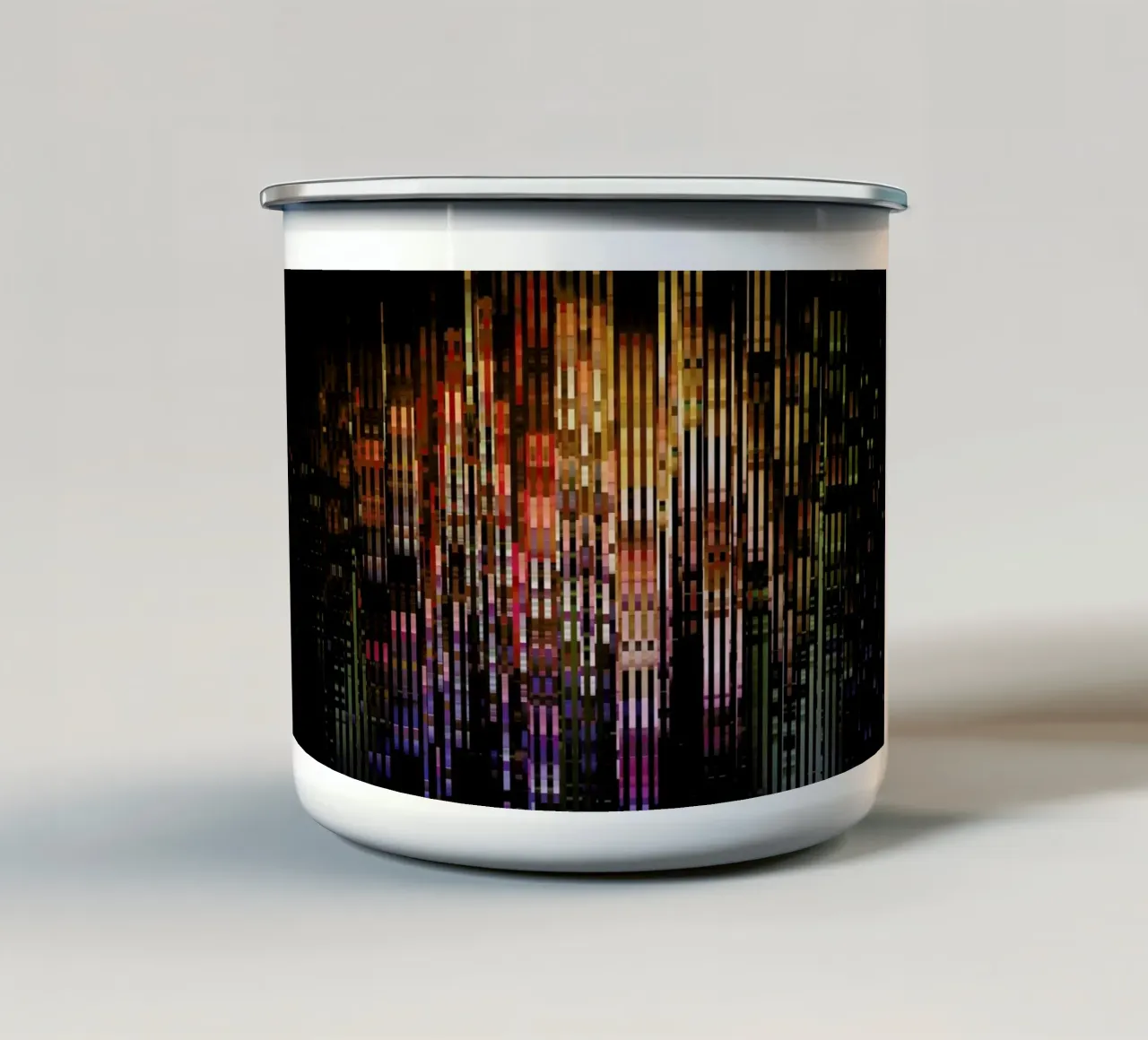 Metropolis tazza in smalto da Angelo Cerantola
