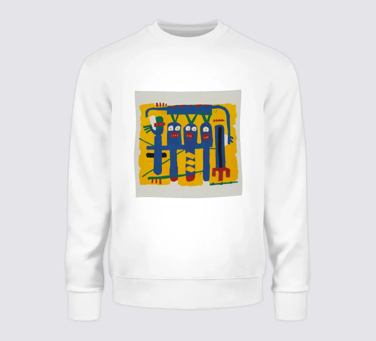 Totem primal bleu sweat de Frame Aura