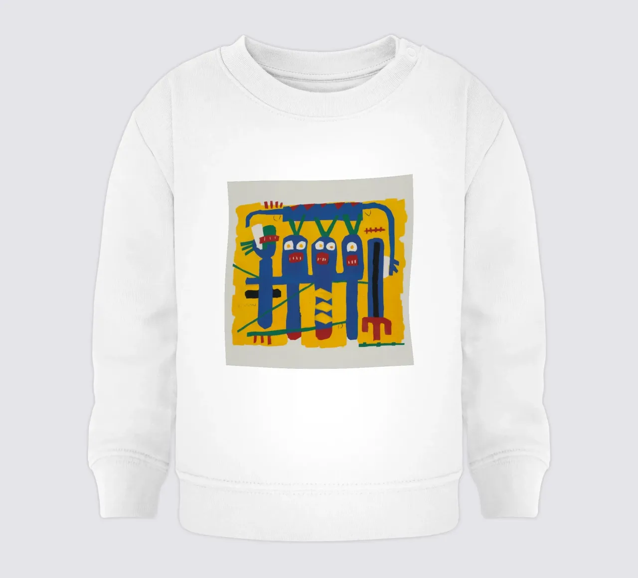 Totem primal bleu sweat pour bébé de Frame Aura