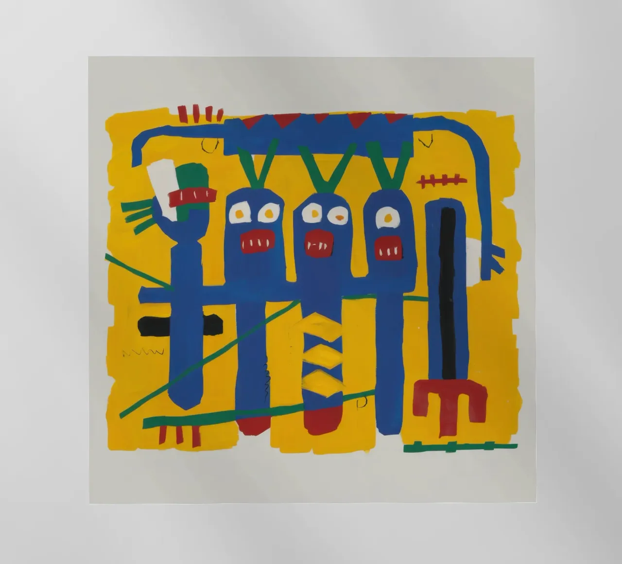 Totem primordiale blu pellicola backlit da Frame Aura