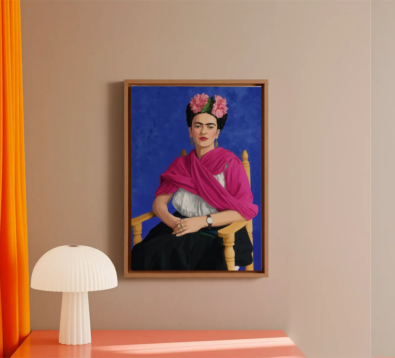 Frida Kahlo A Woman of Her Own tela con Cornice a cassetta da Attaboy Dsgn