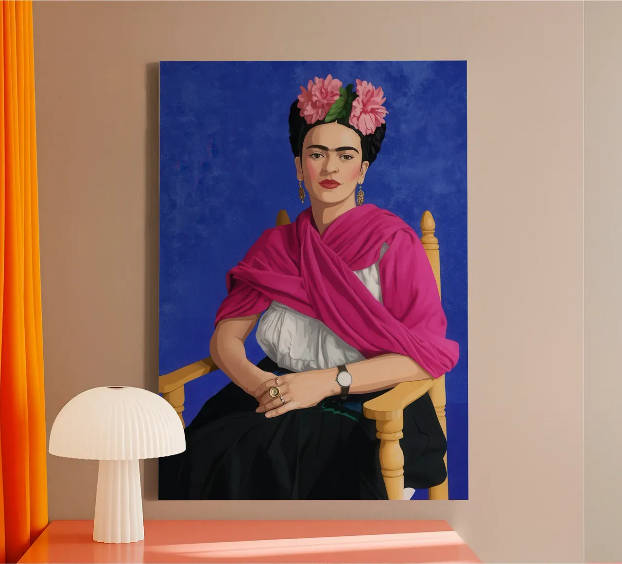 Frida Kahlo A Woman of Her Own tela con Cornice a cassetta da Attaboy Dsgn
