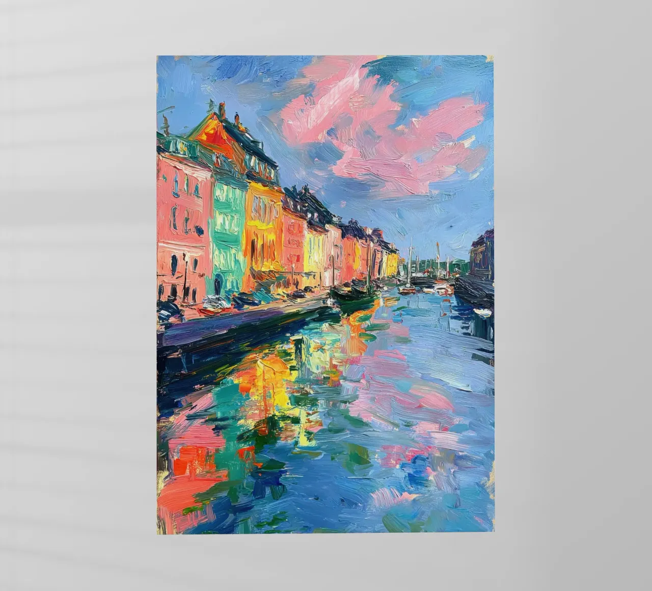 Copenaghen Olio Astratto pellicola backlit da Nikis Art Studio