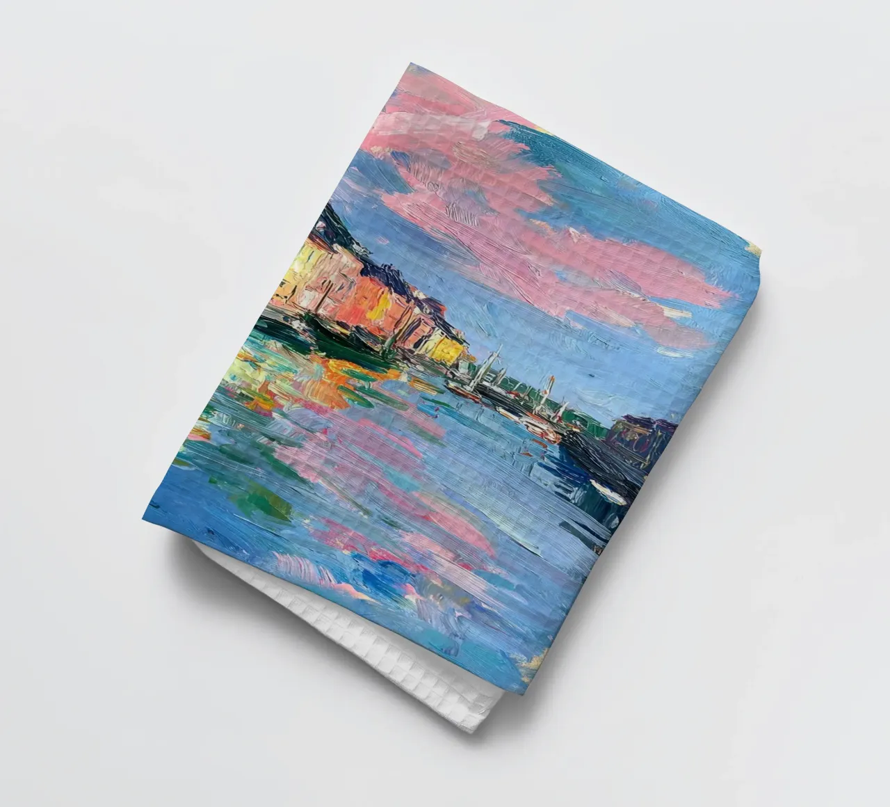 Copenhague Huile Abstraite torchon de Nikis Art Studio