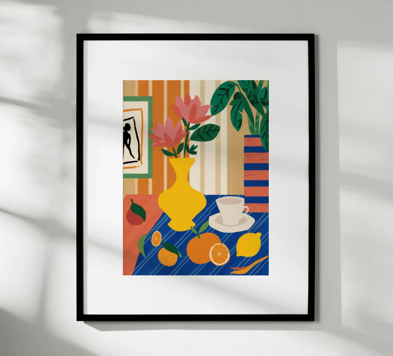Vase jaune Soleil poster de Frame Aura
