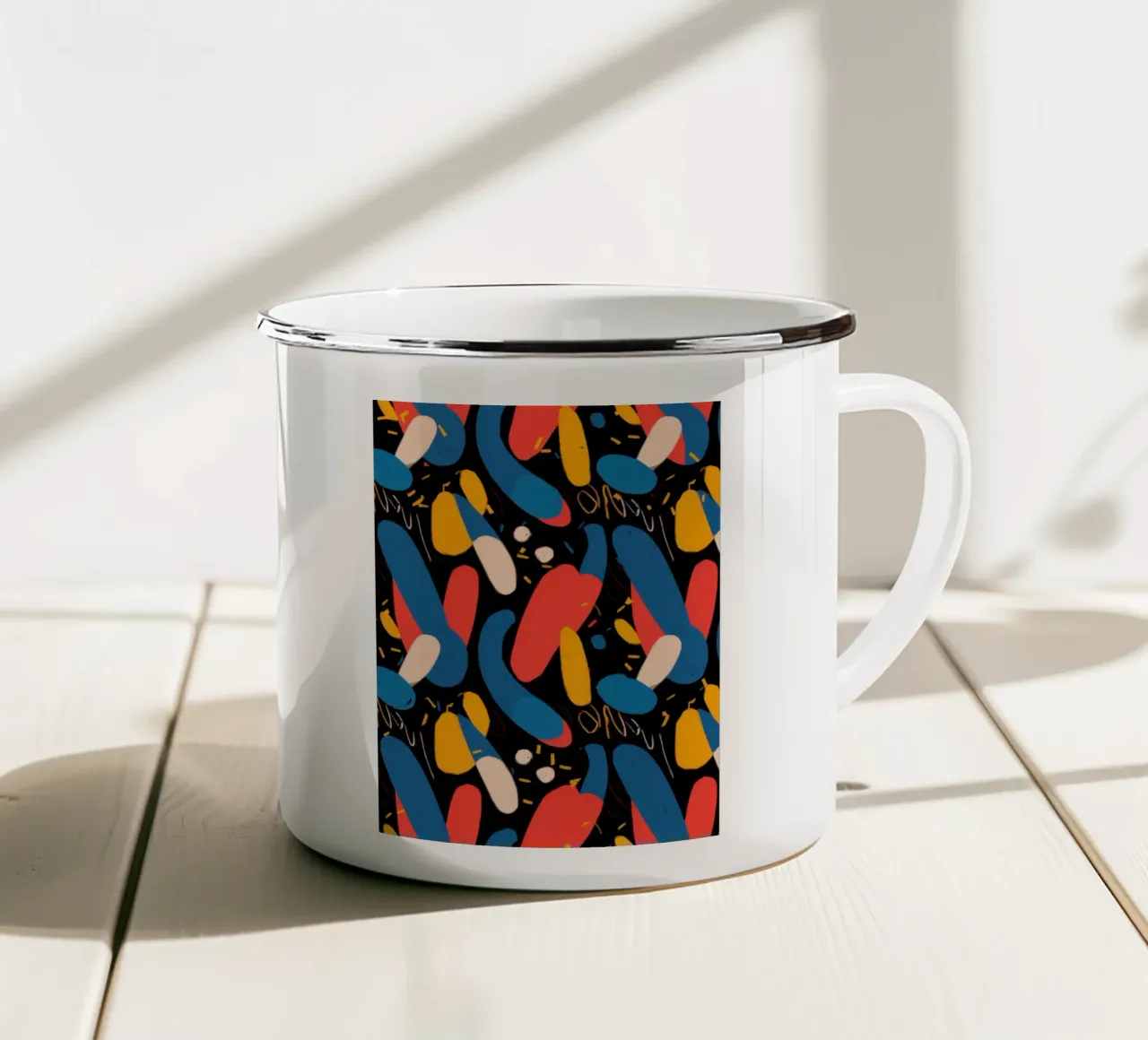 Modello Caviale Cosmico tazza in smalto da Frame Aura