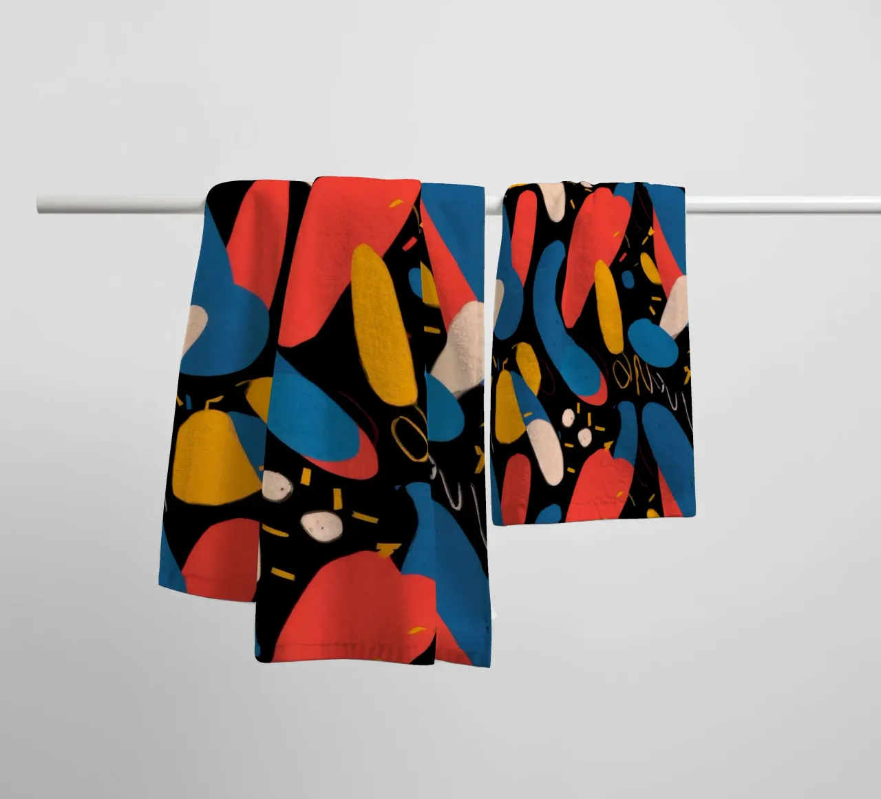 Cosmic Caviar Pattern towel by Frame Aura