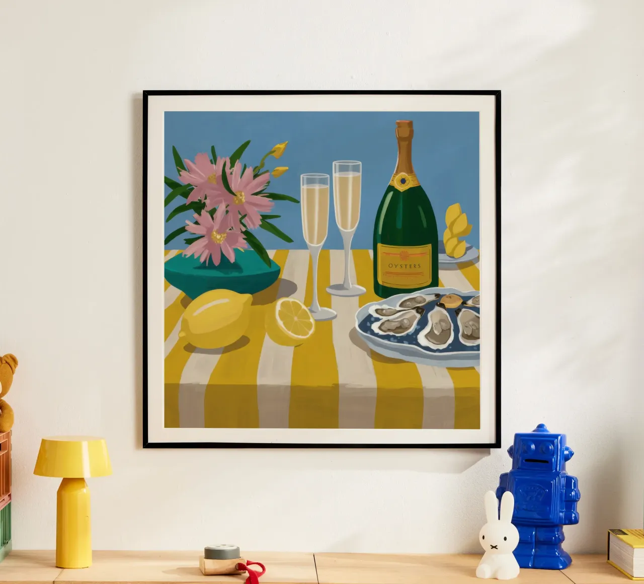 Ostriche e champagne poster da Frame Aura