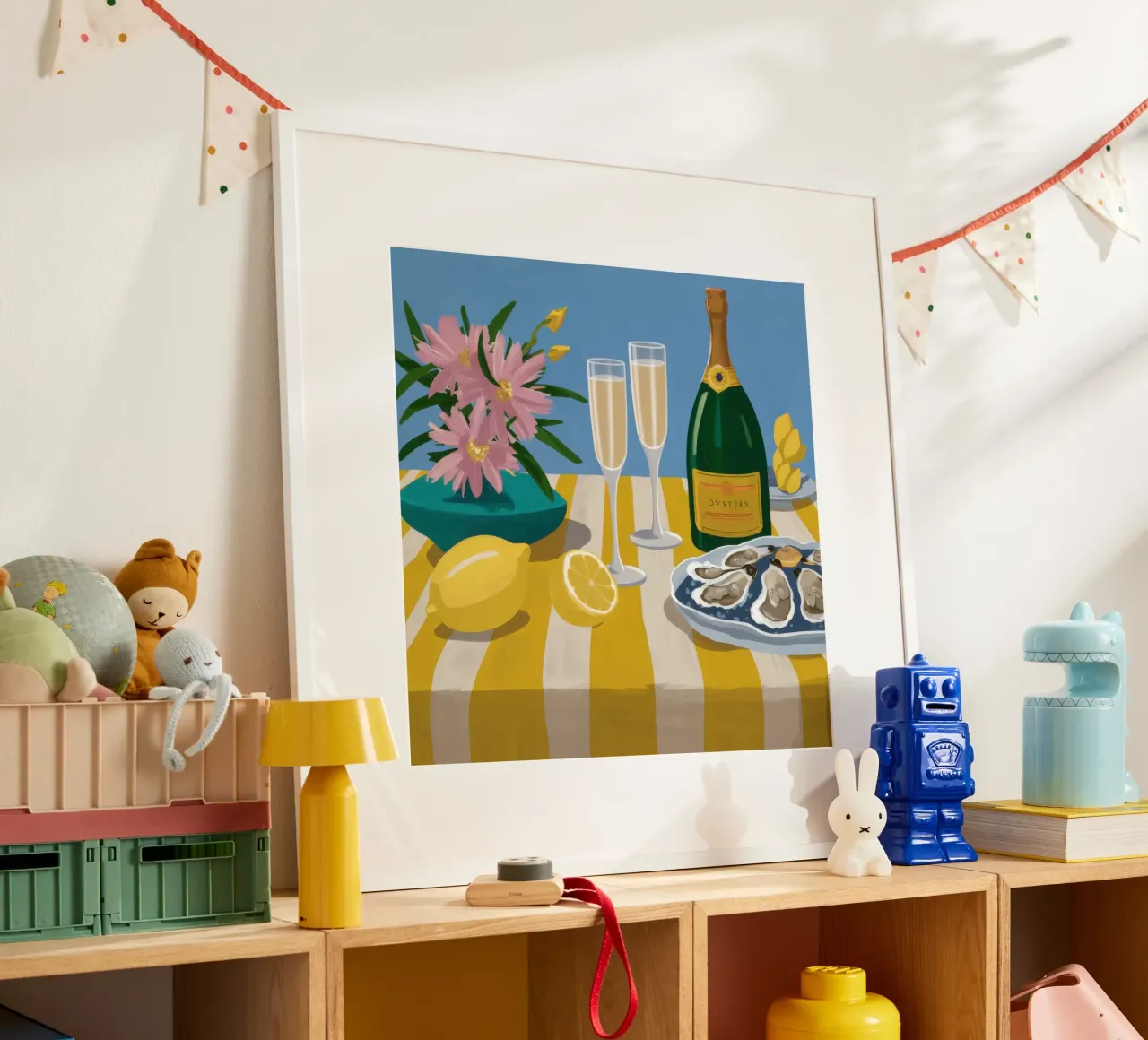 Ostriche e champagne poster da Frame Aura