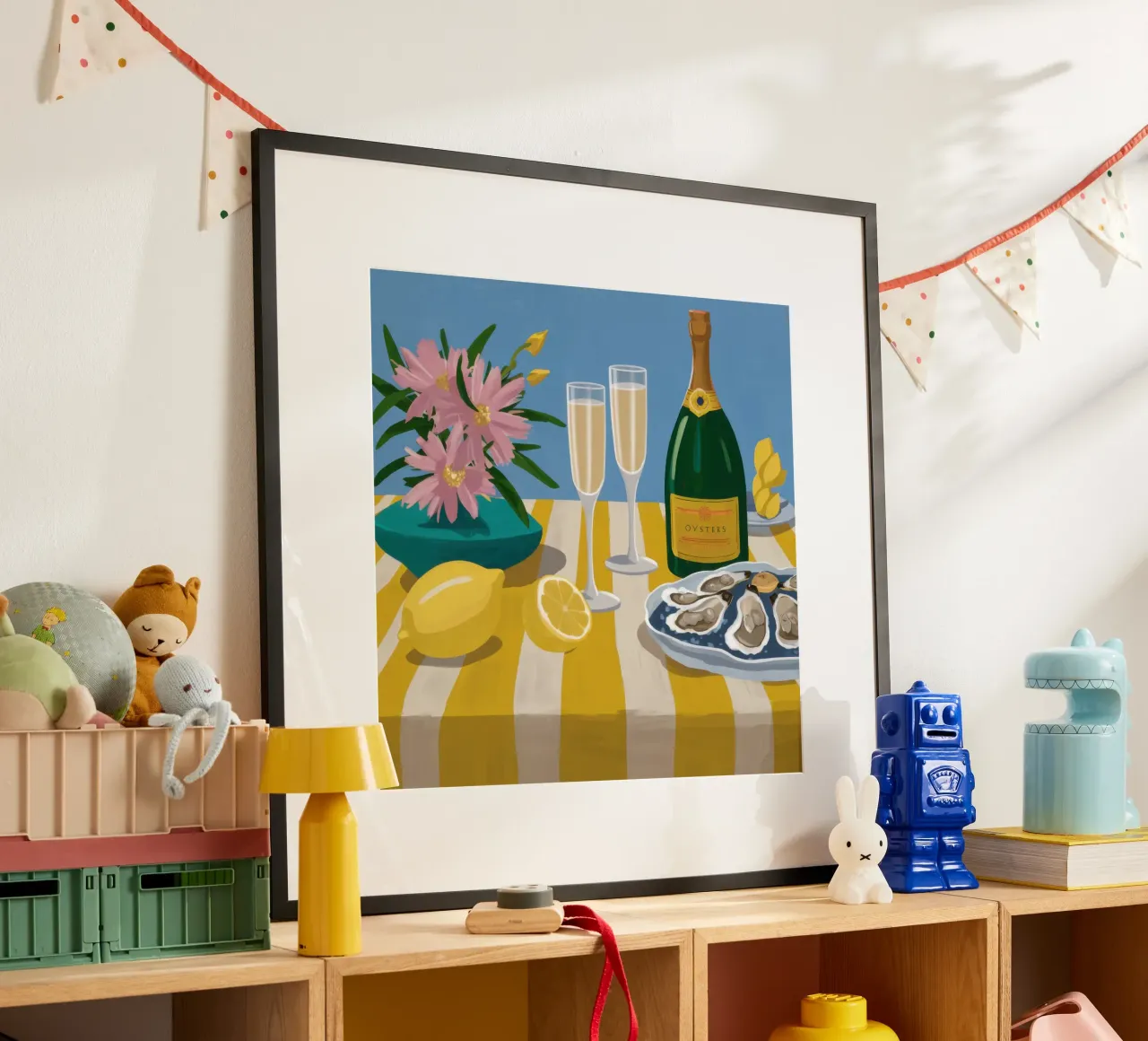 Ostriche e champagne poster da Frame Aura