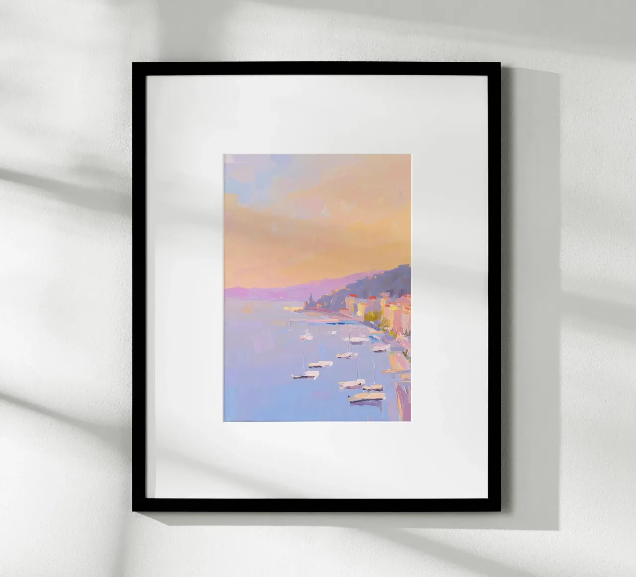 Saint-Tropez Gouache Pastell poster da Nikis Art Studio
