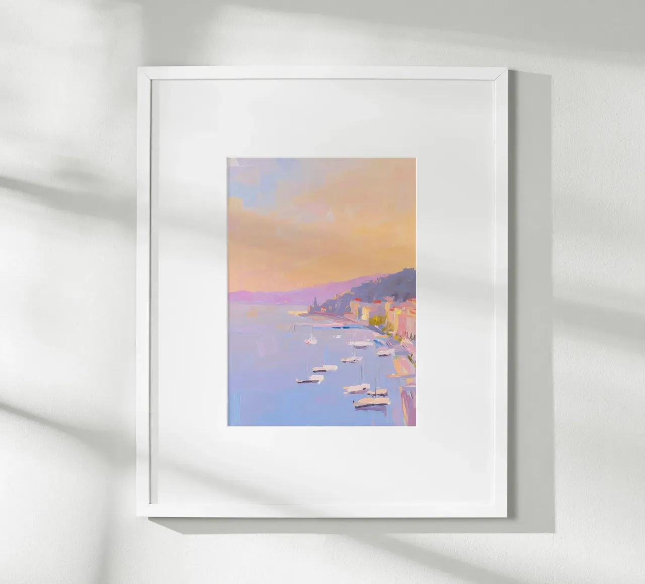 Saint-Tropez Gouache Pastell poster da Nikis Art Studio