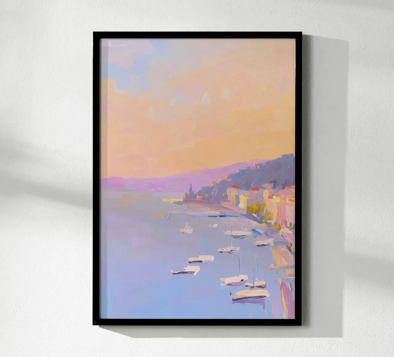 Saint-Tropez Gouache Pastell poster da Nikis Art Studio