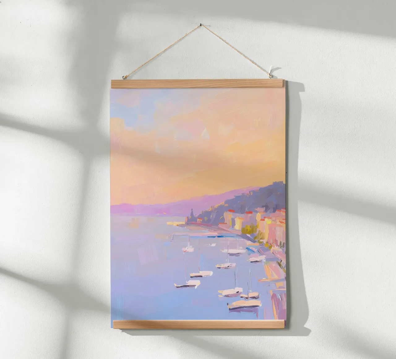 Saint-Tropez Gouache Pastell poster da Nikis Art Studio