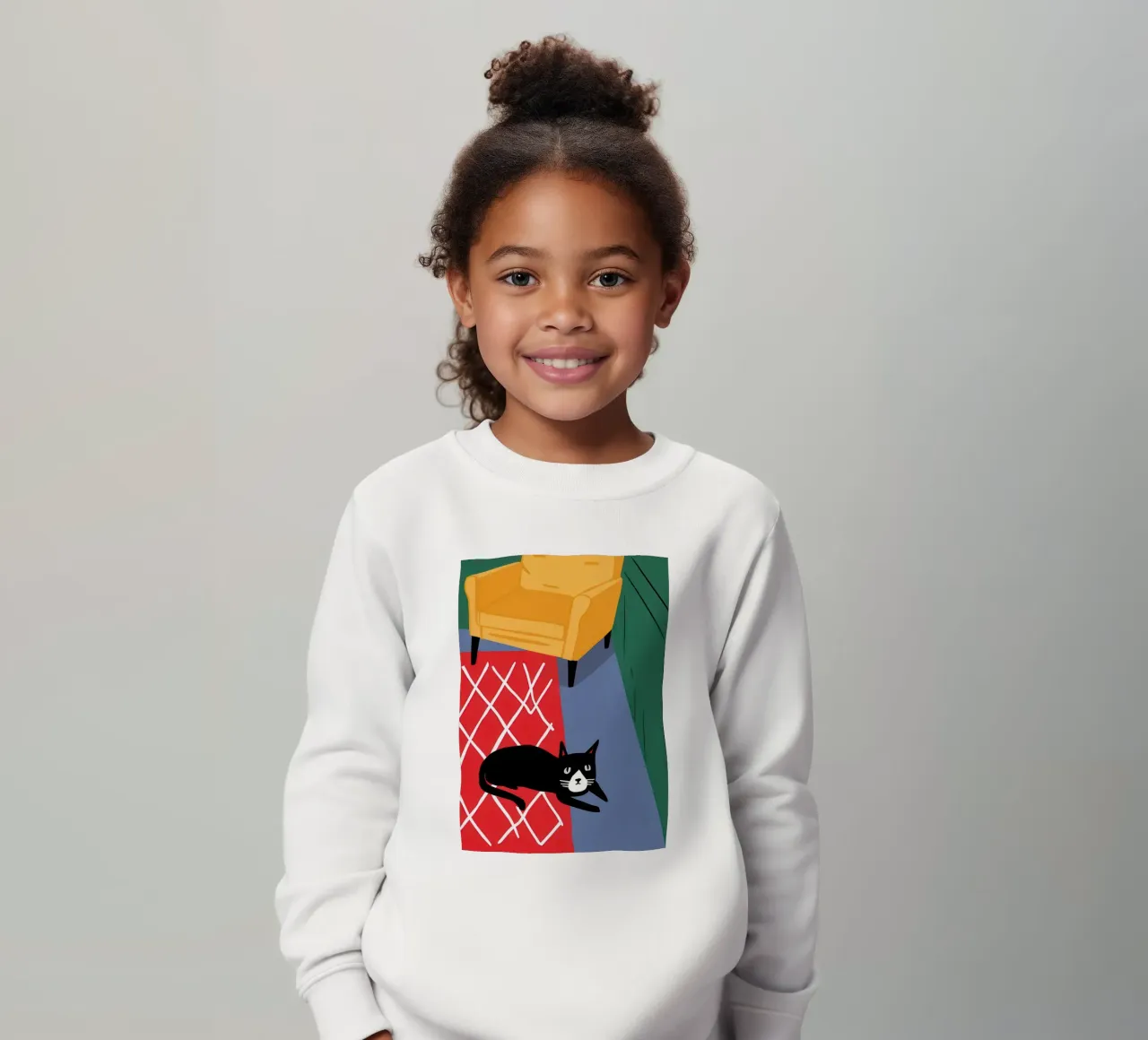 Coperta a scacchi Catnap felpa bambino da Frame Aura