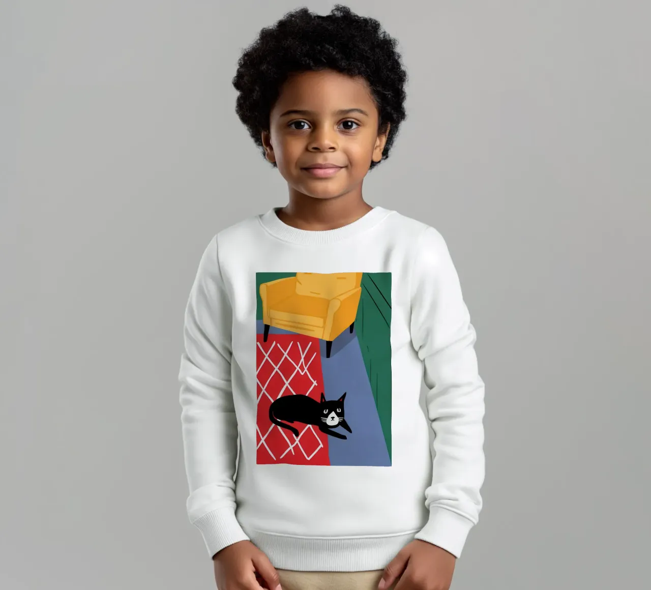 Coperta a scacchi Catnap felpa bambino da Frame Aura