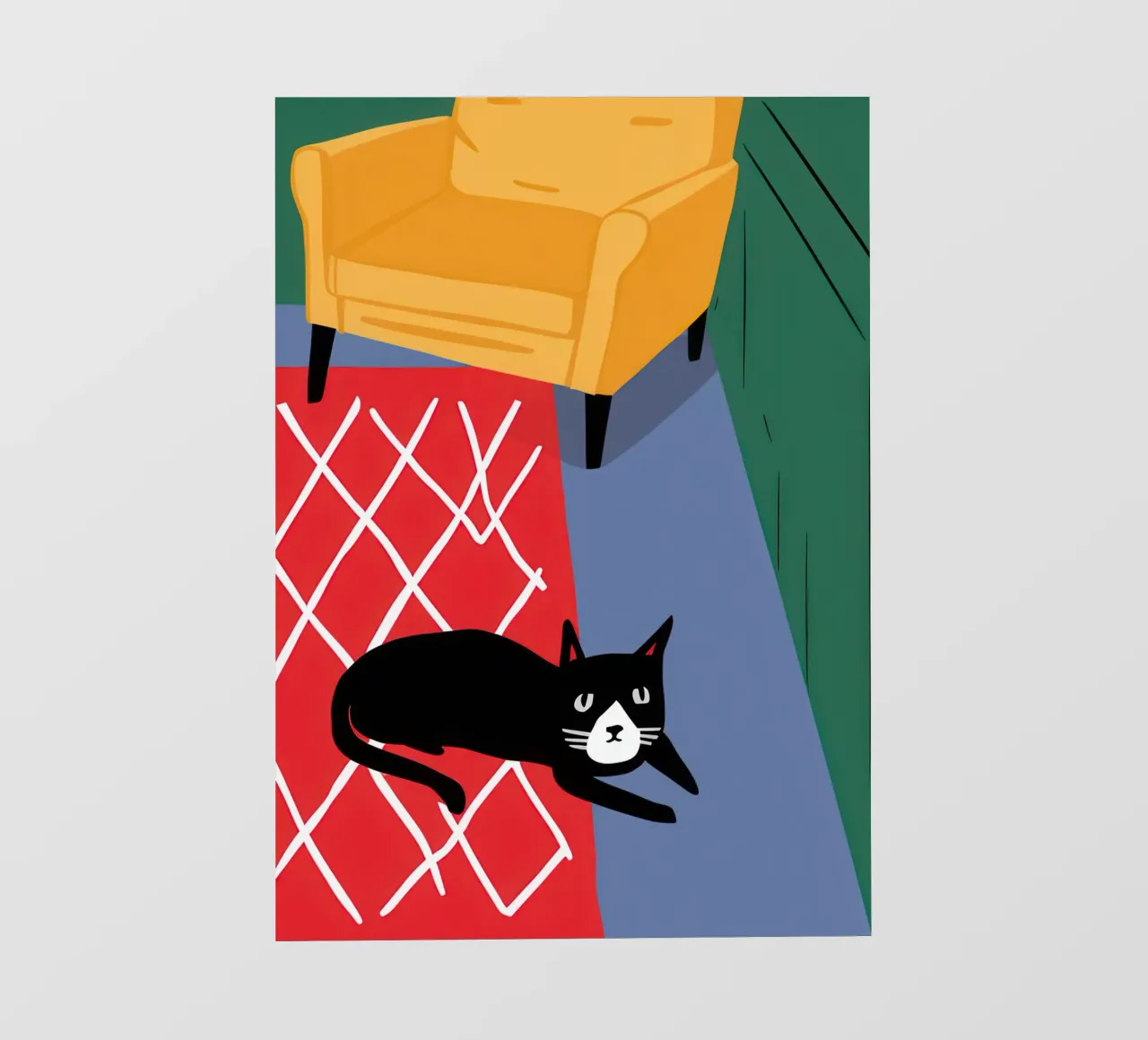 Coperta a scacchi Catnap telo in pvc da Frame Aura