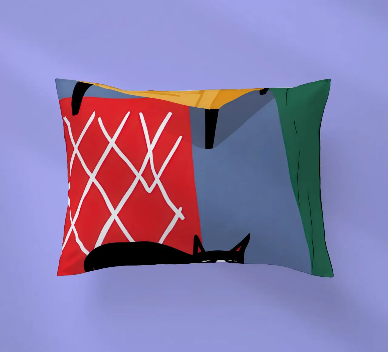 Coperta a scacchi Catnap cuscino da Frame Aura