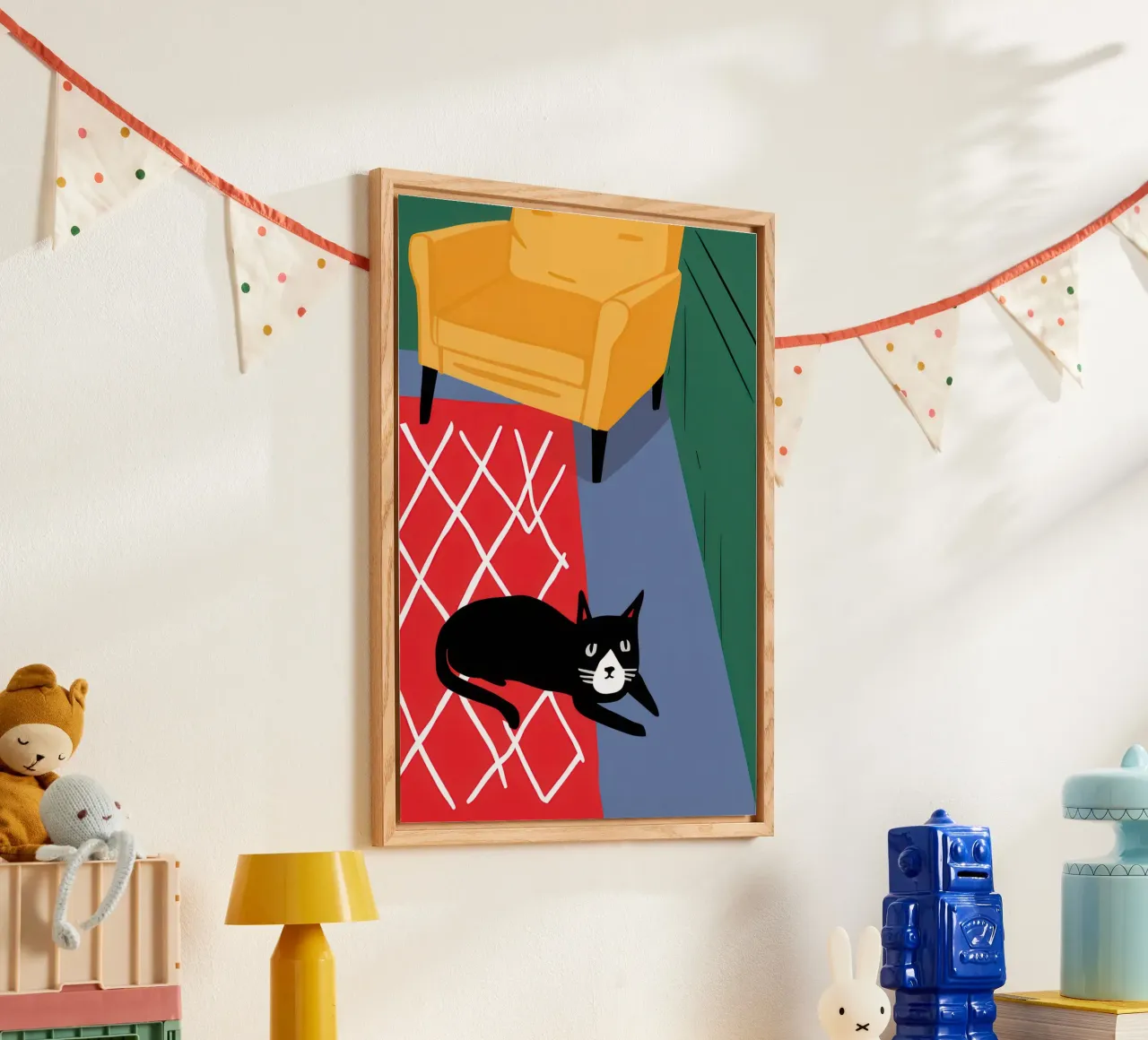 Coperta a scacchi Catnap plexiglass da Frame Aura