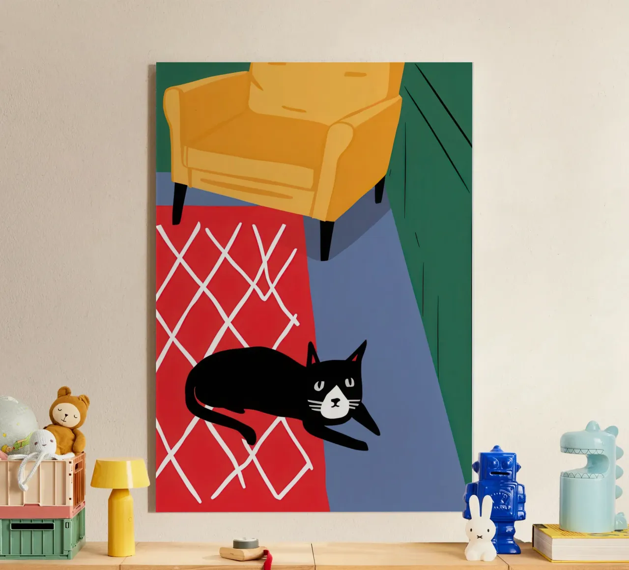 Coperta a scacchi Catnap plexiglass da Frame Aura