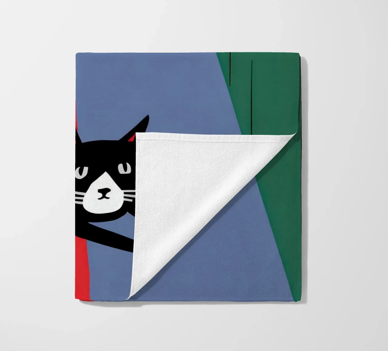 Coperta a scacchi Catnap telo mare da Frame Aura