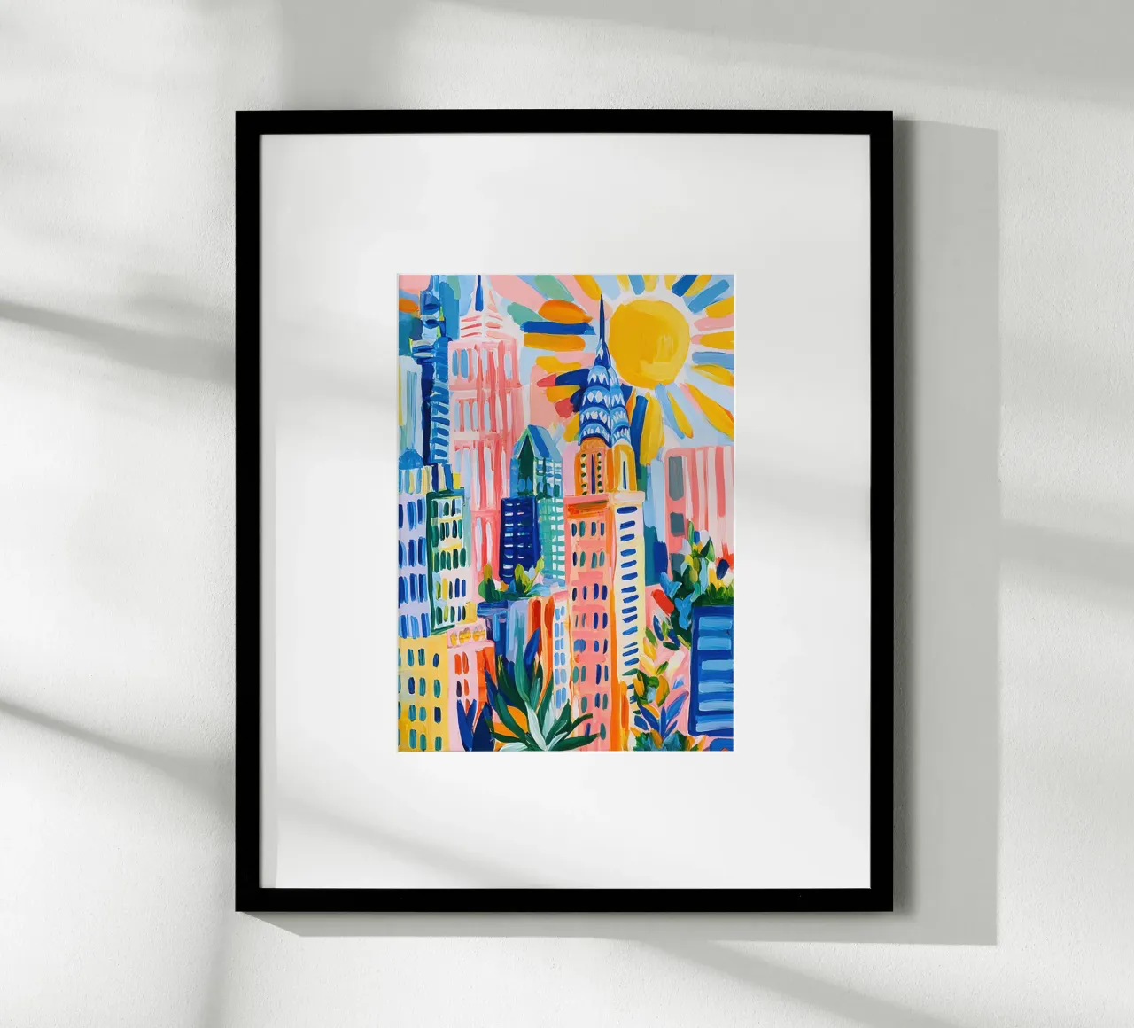 New York stile Matisse pastello poster con telaio in plastica da Nikis Art Studio