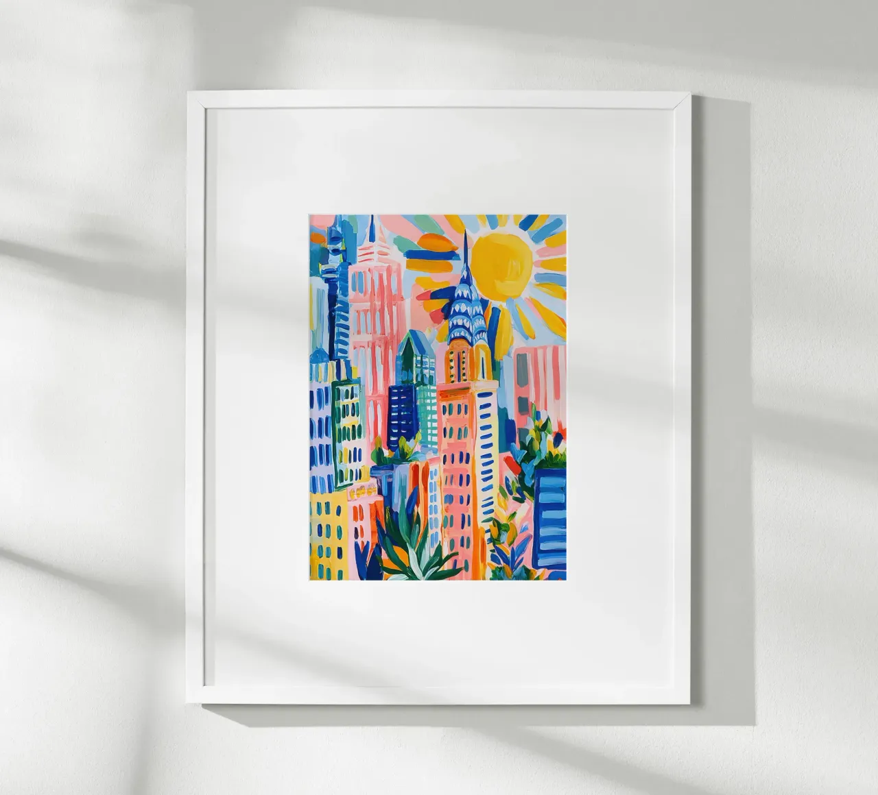 New York stile Matisse pastello poster con telaio in plastica da Nikis Art Studio