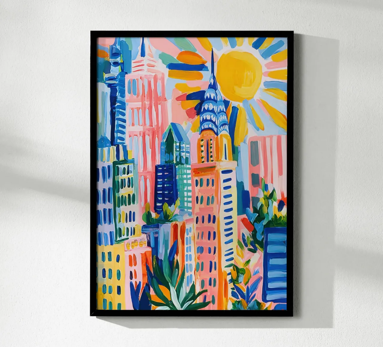New York stile Matisse pastello poster con telaio in plastica da Nikis Art Studio
