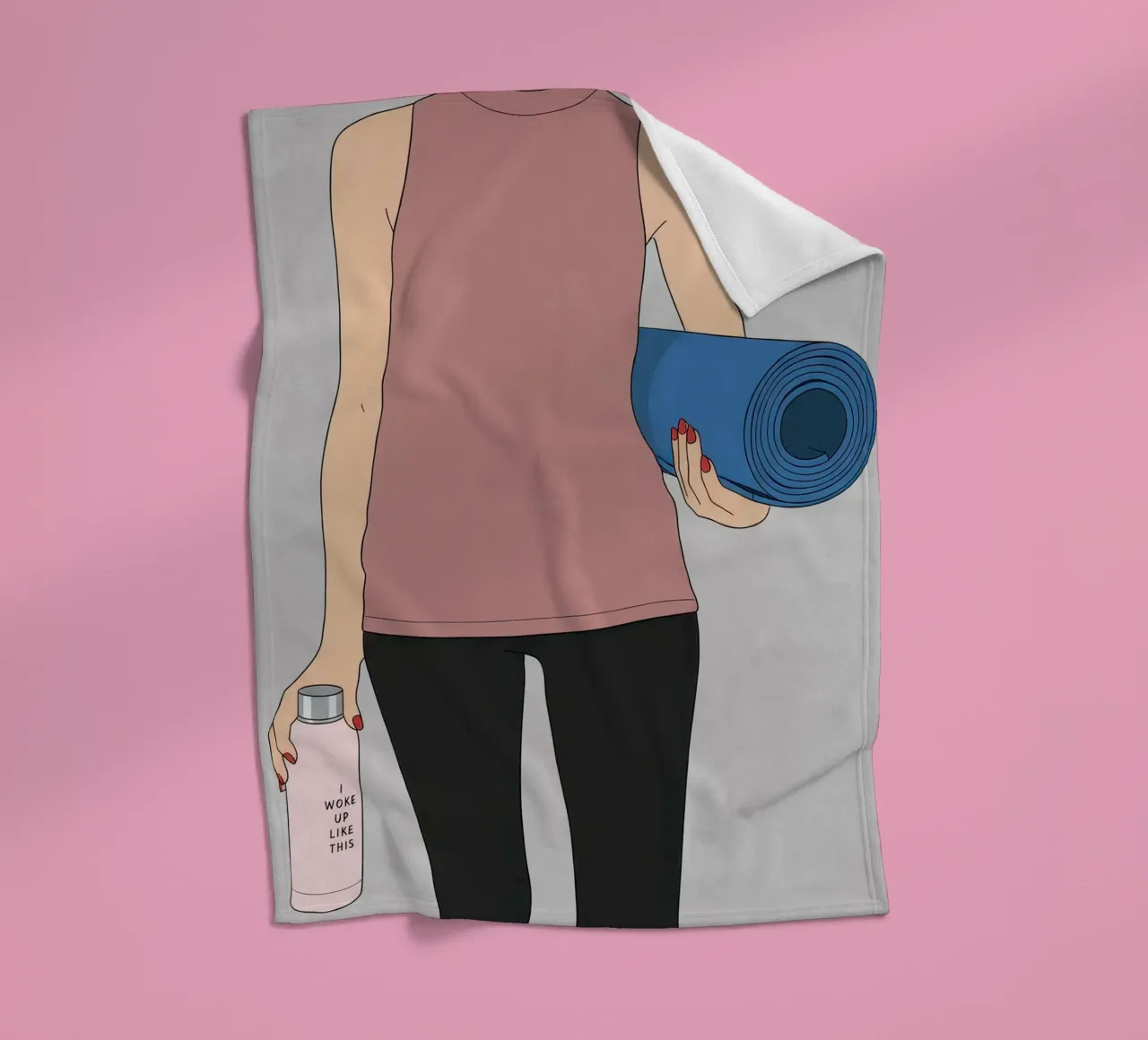 I Woke Up Like This Fleecedecke von Attaboy Dsgn
