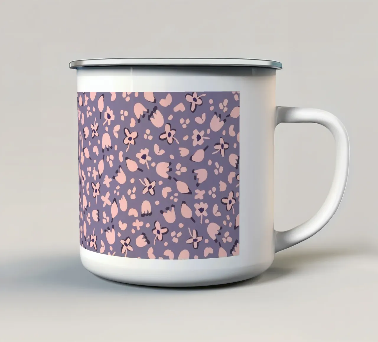 Pattern No 36 enamel mug by treechild