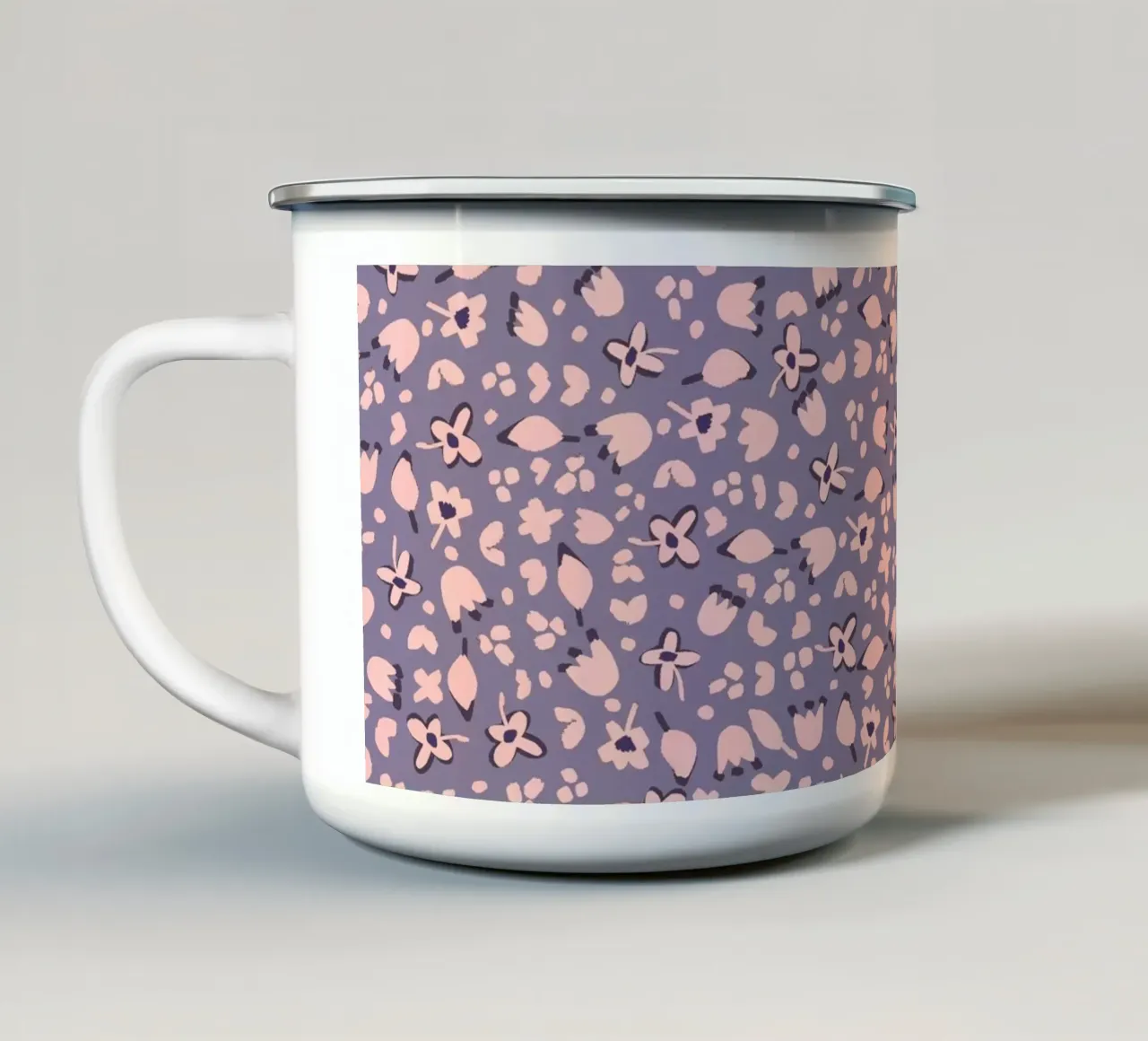 Pattern No 36 enamel mug by treechild
