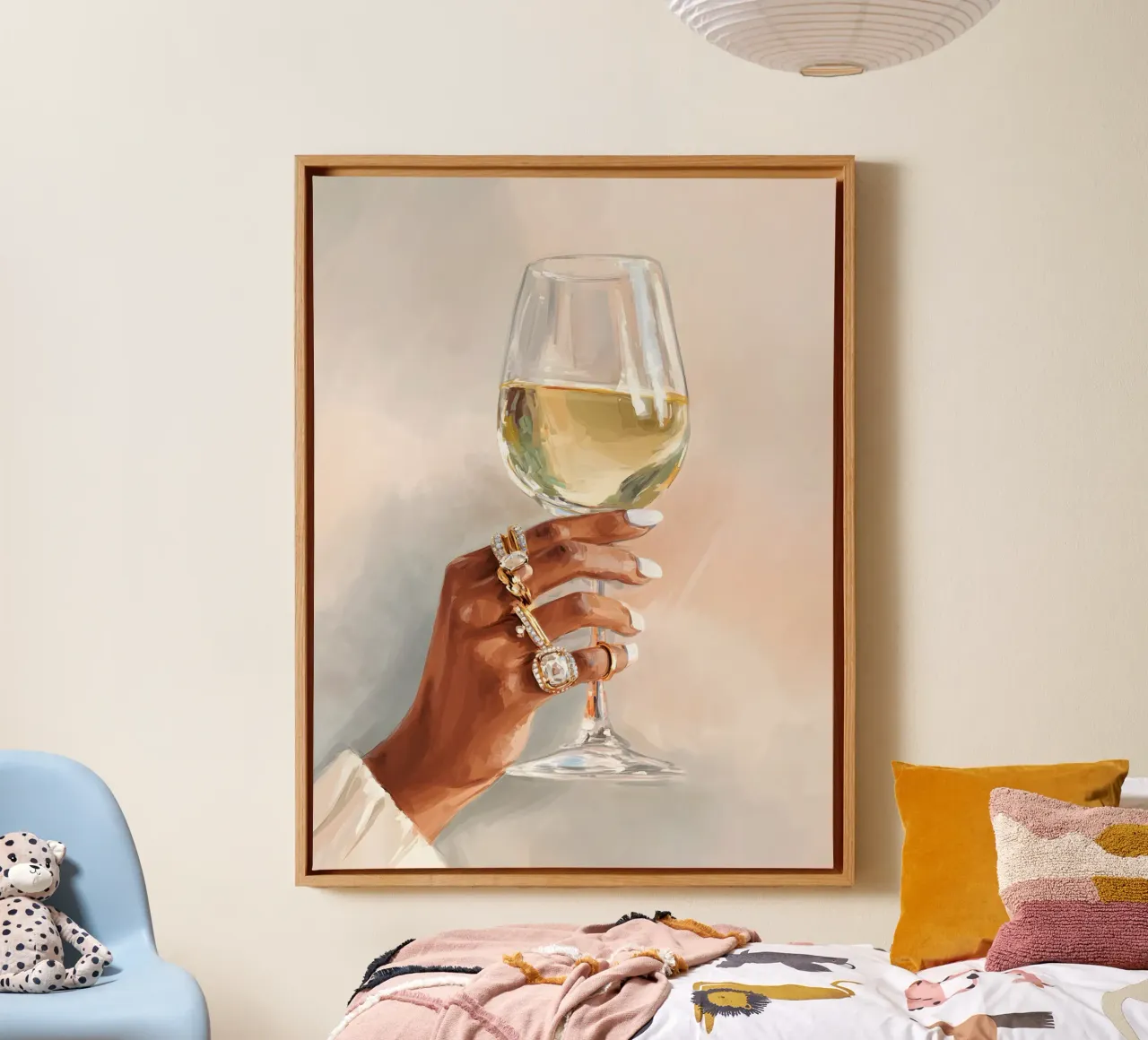 Toast to Luxury tela con Cornice a cassetta da Gypsy Galleria
