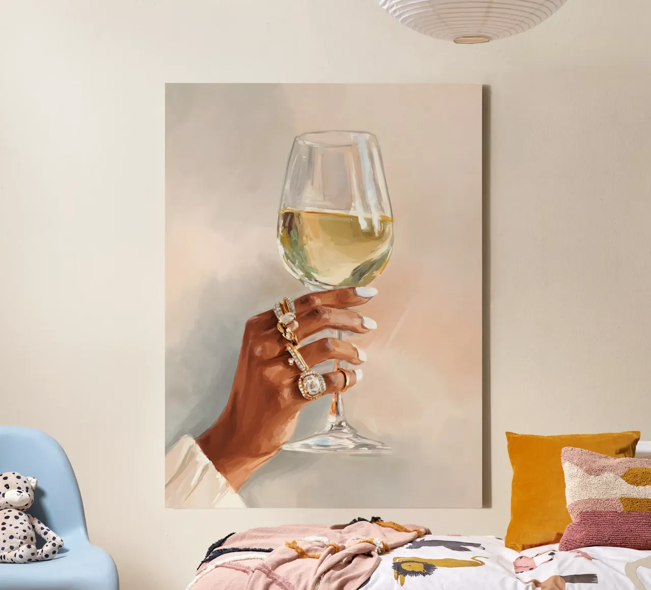 Toast to Luxury tela con Cornice a cassetta da Gypsy Galleria