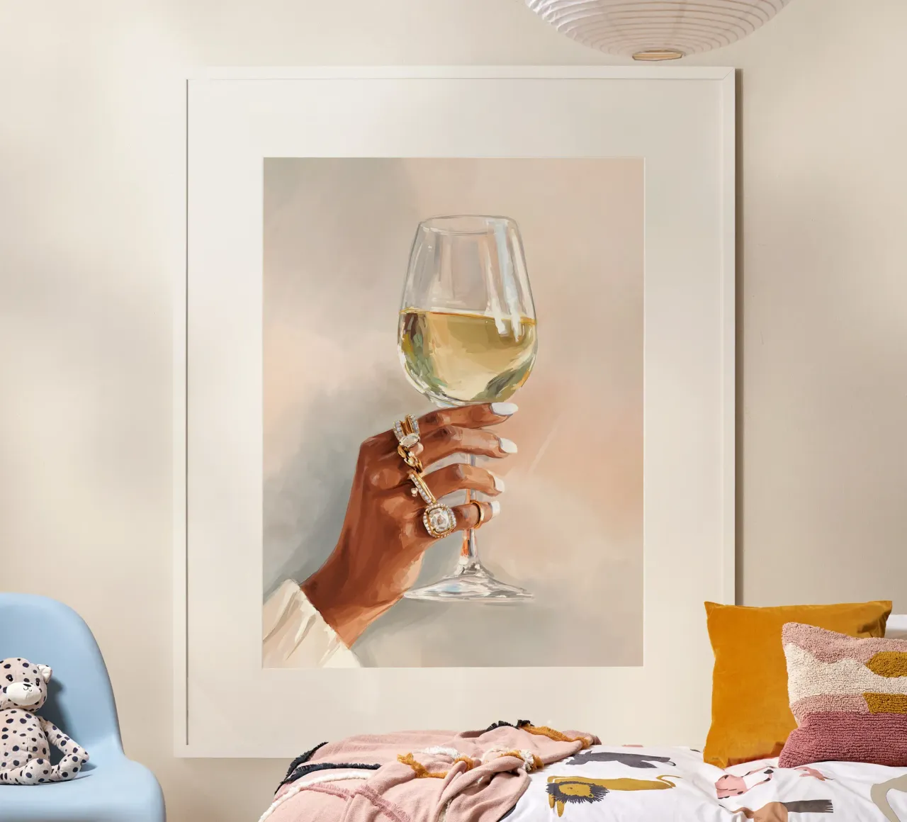 Toast to Luxury poster con telaio in legno da Gypsy Galleria