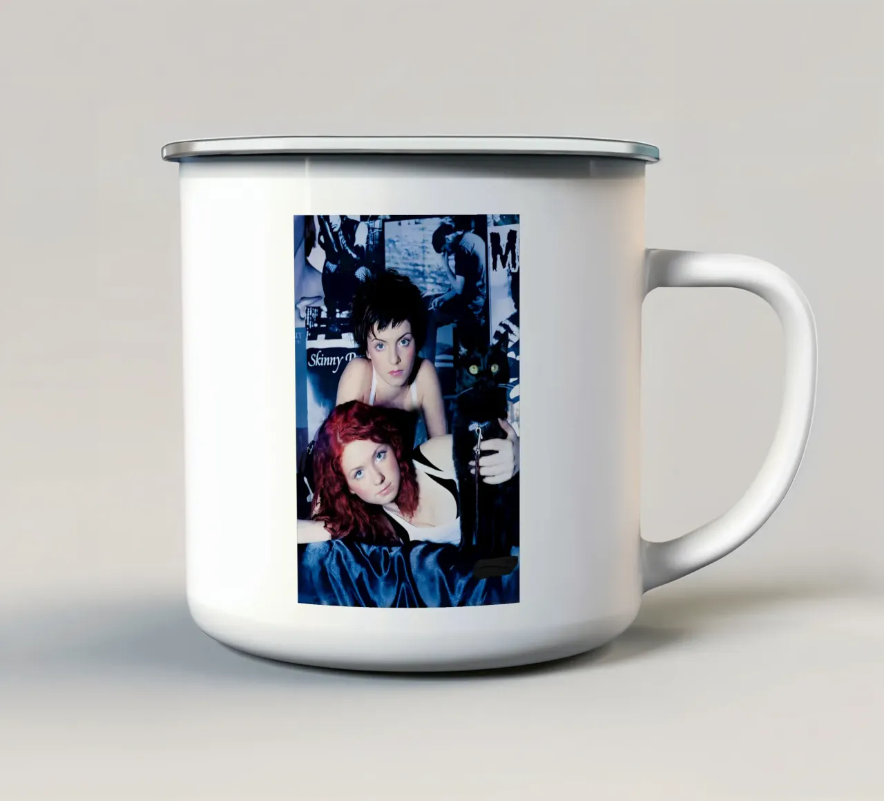 t.A.T.u tazza in smalto da Low poly art