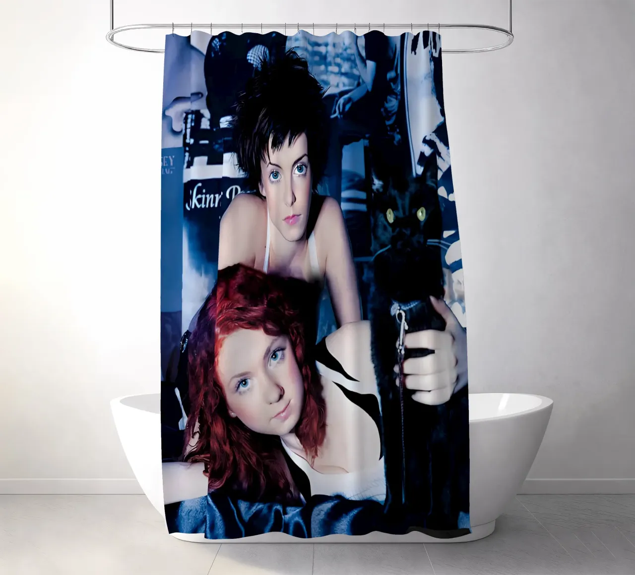 t.A.T.u tenda da doccia da Low poly art