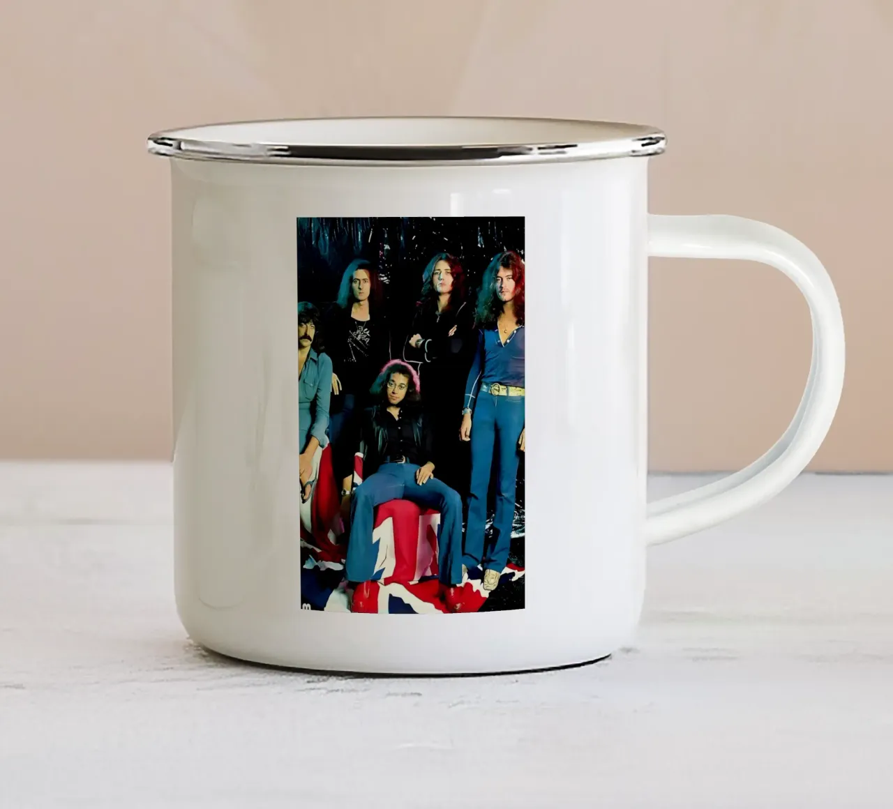 Deep Purple tazza in smalto da Low poly art