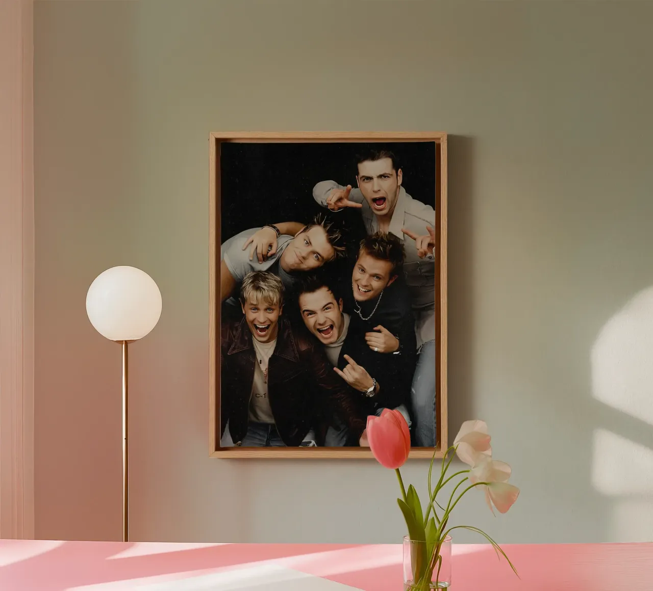 Westlife tela con Cornice a cassetta da Low poly art