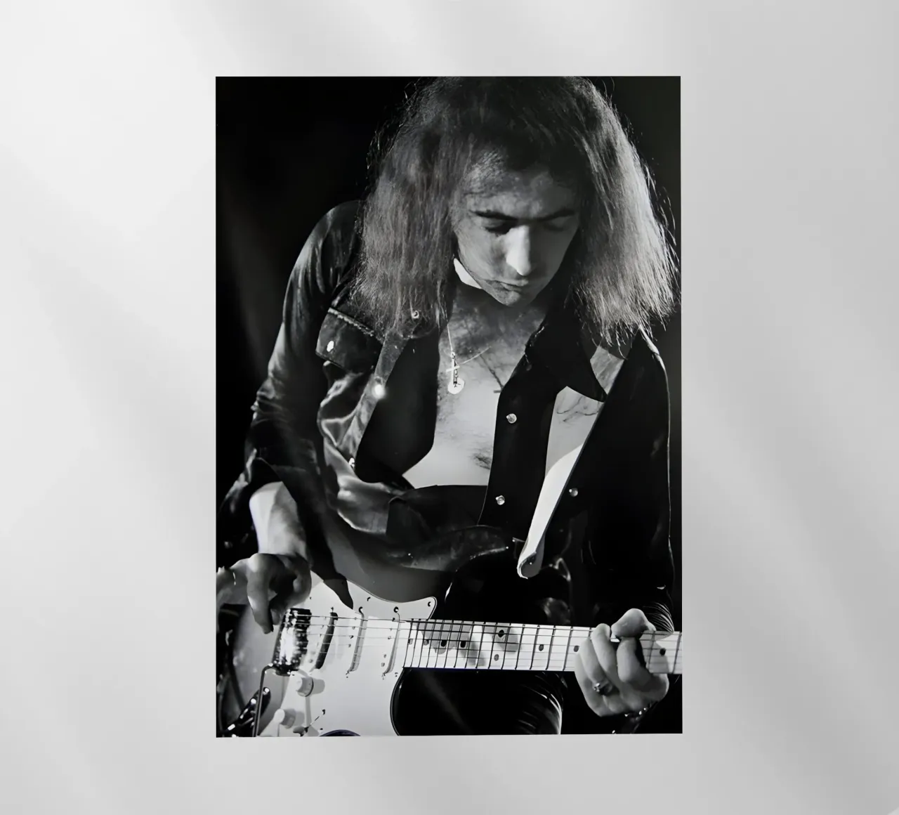 Ritchie Blackmore pellicola backlit da Low poly art