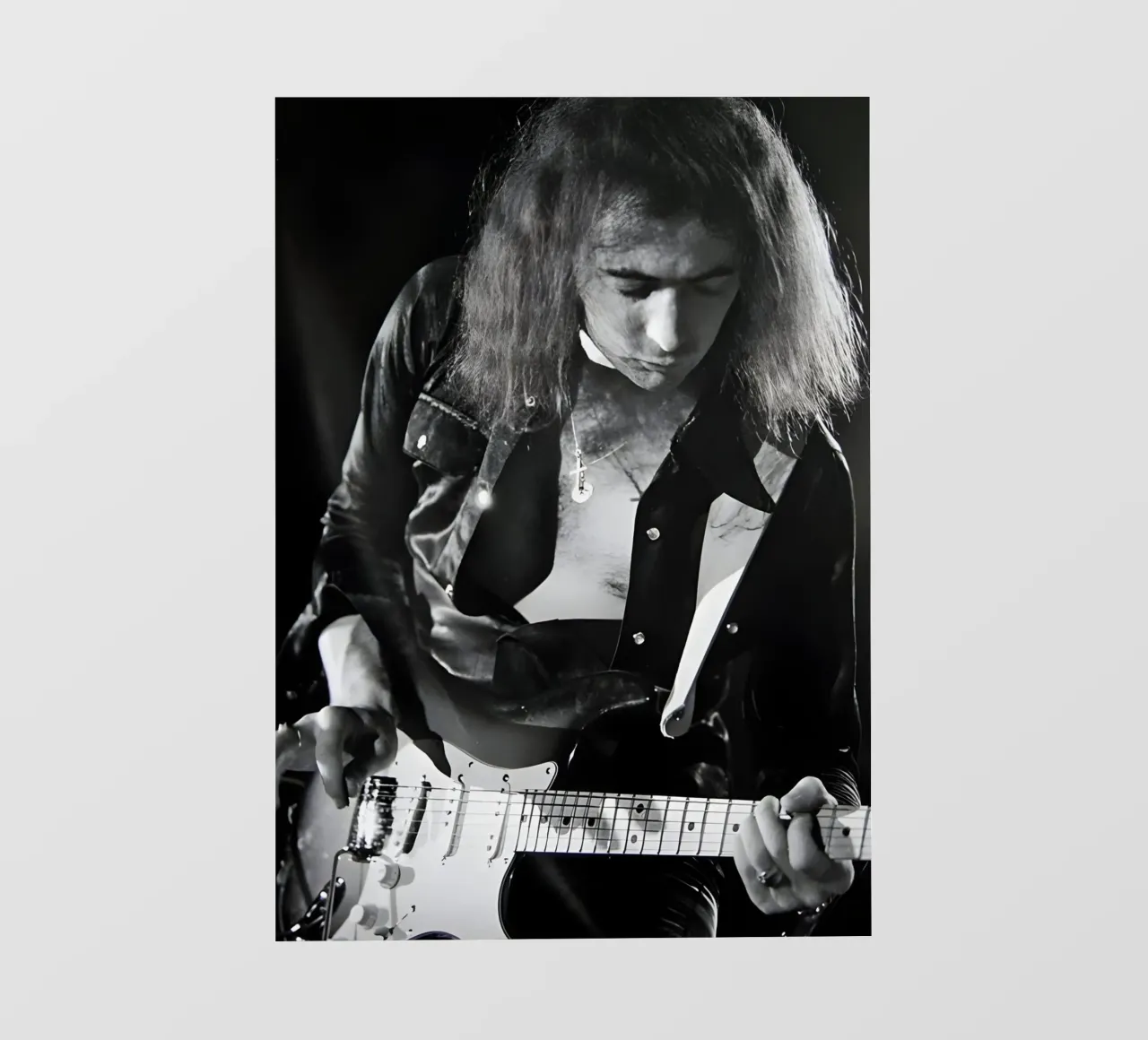 Ritchie Blackmore pellicola backlit da Low poly art