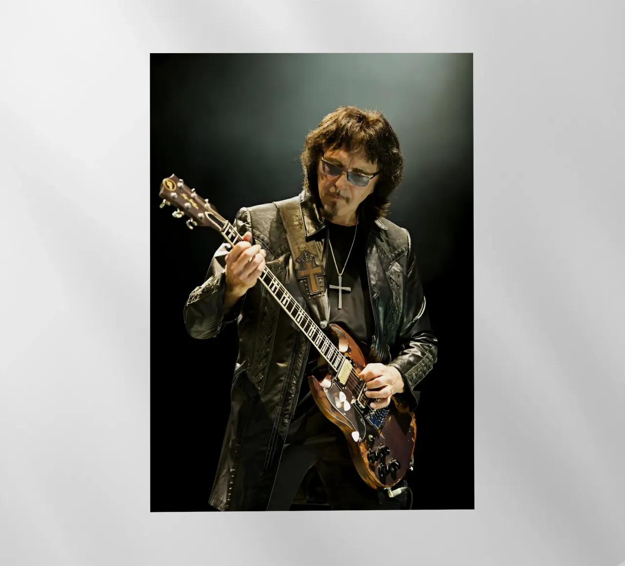 Tony lommi pellicola backlit da Low poly art