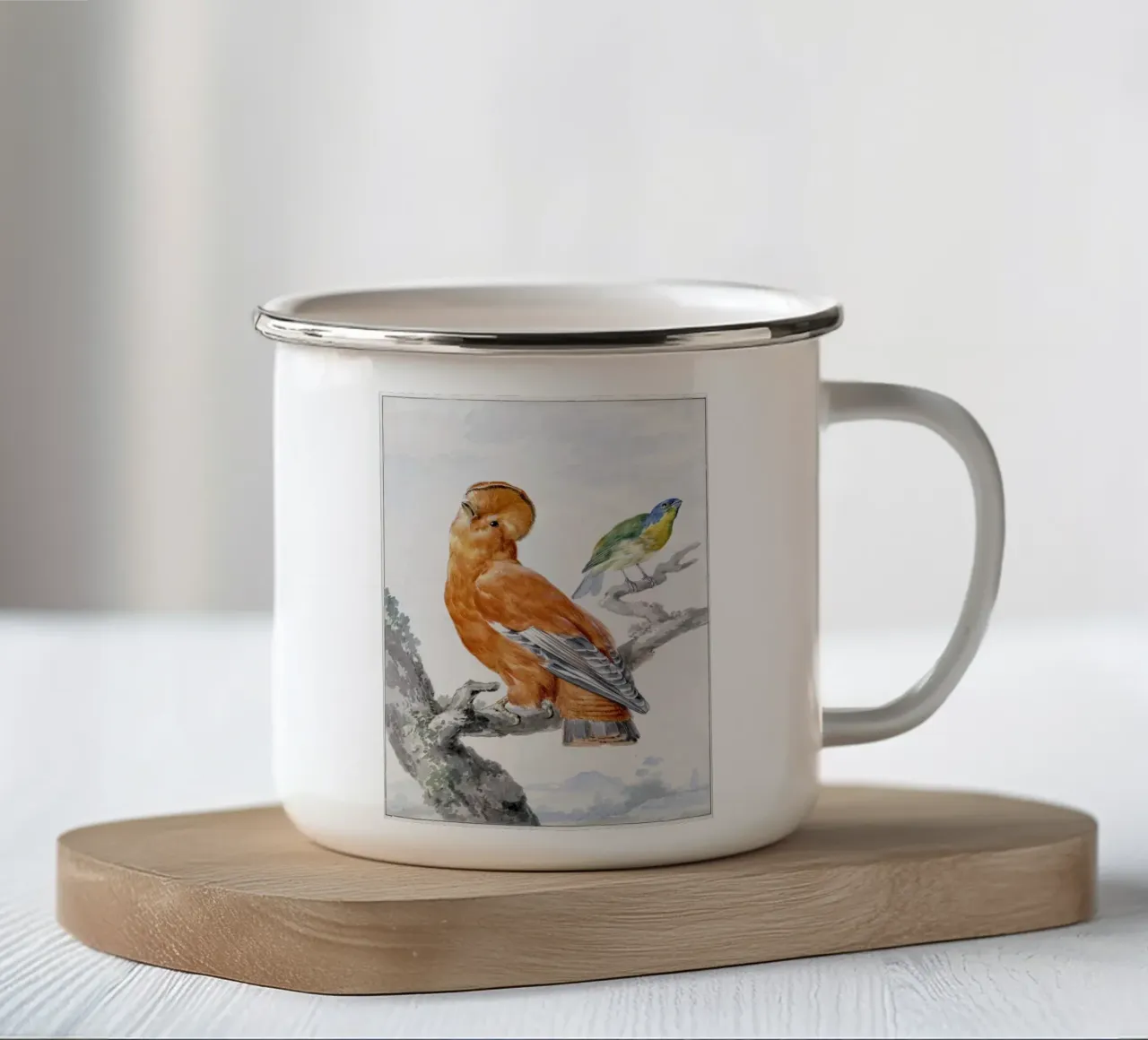 Two Exotic Birds tazza in smalto da vintageshop