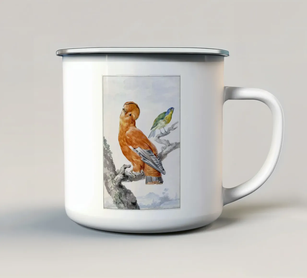 Two Exotic Birds tazza in smalto da vintageshop