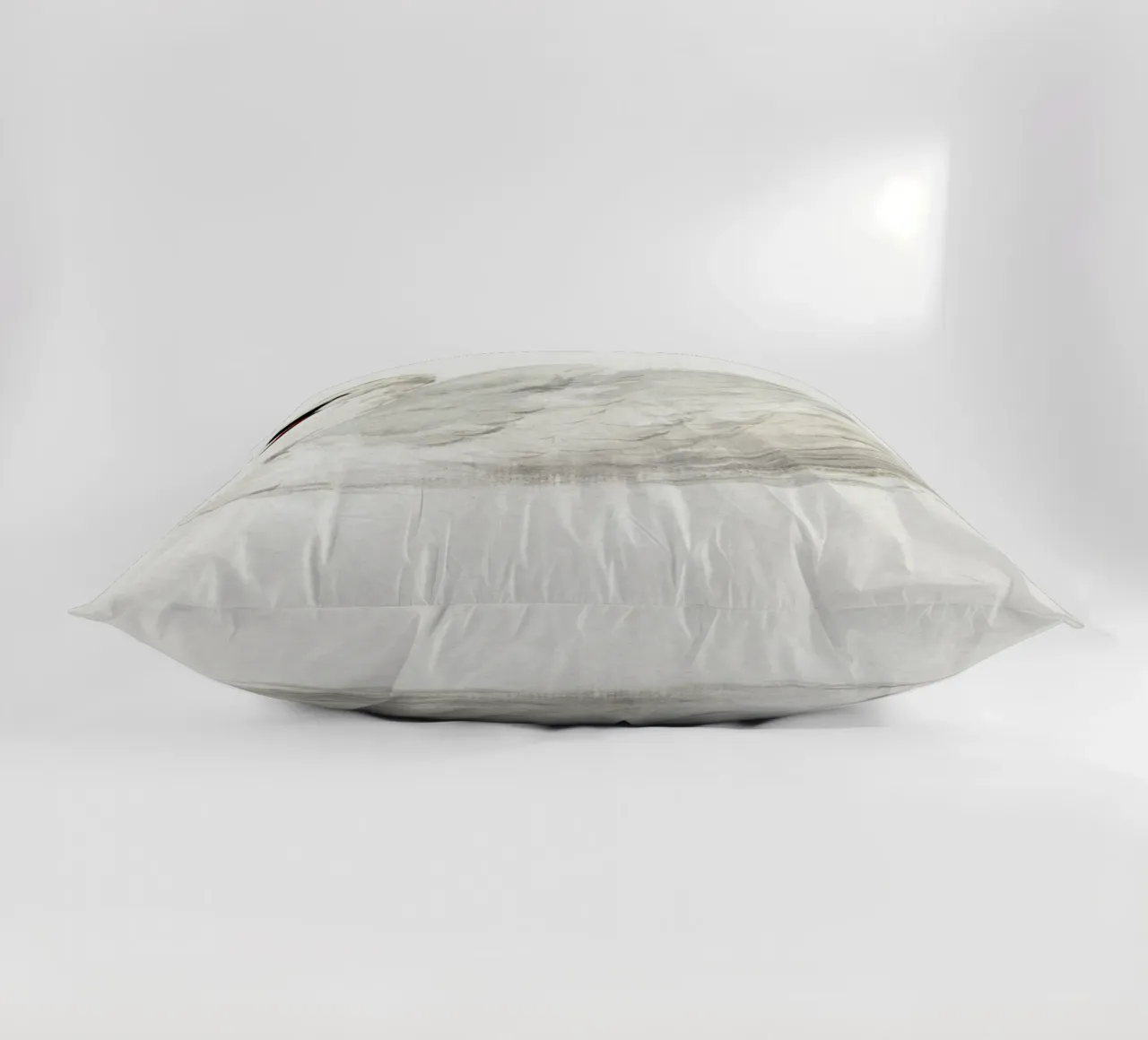 White swan drawing cuscino da vintageshop