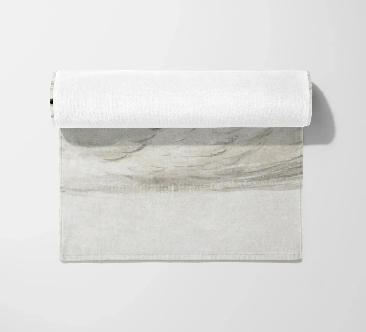White swan drawing telo mare da vintageshop